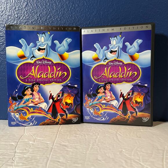 Disney Aladdin (2-Disc Platinum/Special Edition DVD with Slip Cover) - Picture 3 of 9